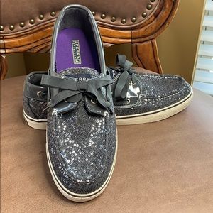 NEW Sperry Bahama 2-Eye Sequins Women’s Sz. 12M